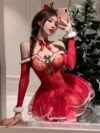 Sexy-Christmas-Halter-Neck-Pajamas-Cosplaying-as-a-Reindeer-Uniform-2